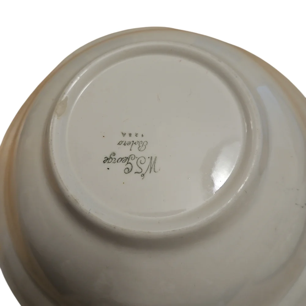 Vintage WS George Bolero Peach Blossom Covered Vegetable Bowl 9.5